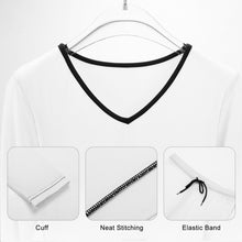 Lade das Bild in den Galerie-Viewer, Sportlicher Sweatshirtanzug mit V-Ausschnitt NZ153 für Damen Frauen mit Foto selbst gestalten und bedrucken