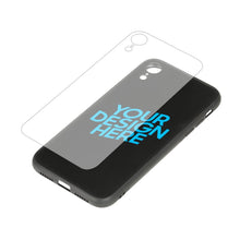 Lade das Bild in den Galerie-Viewer, Schwarze TPU-Glashülle Handyhülle für iPhone XS MAX mit Foto selbst gestalten und bedrucken