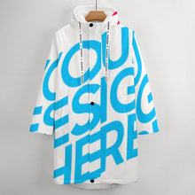 Lade das Bild in den Galerie-Viewer, Langmantel Wintermantel Winterjacke Outdoorjacke mit Kapuze A677 für Damen Frauen mit Foto Muster Text selbst gestalten und bedrucken