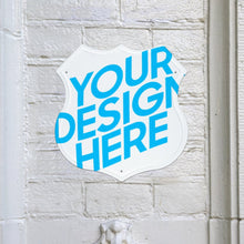 Lade das Bild in den Galerie-Viewer, Halloween Dekoration Metallschild Blechschilder Deko Schild mit Spruch Wand- und Türdeko mit Foto Design Motiv Text selbst gestalten und bedrucken