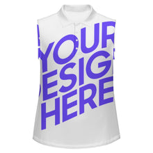 Lade das Bild in den Galerie-Viewer, Damen / Frauen Poloshirt Ohne Arm POLO SLEEVELESS Tank Top MXLD001 mit Foto Design Motiv Text selbst gestalten und bedrucken (Simple Design)