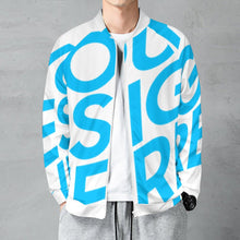 Lade das Bild in den Galerie-Viewer, Einzelbilddruck Bomberjacke Collegejacke College Jacke WY10 für Herren mit Fotos Muster Text Logo selbst gestalten und bedrucken
