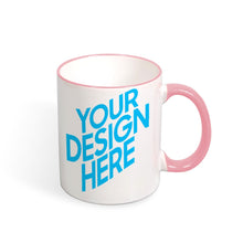 Lade das Bild in den Galerie-Viewer, Sonderangebot Farbbecher mit Mund und Griff aus Keramik selbst gestalten und bedrucken