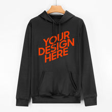 Lade das Bild in den Galerie-Viewer, Unisex Damen / Herren Kapuzenpullover Vorder- und Rückseitendruck mit Fotos Muster Text Logo selbst gestalten und bedrucken