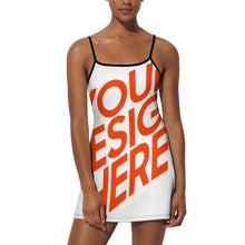 Lade das Bild in den Galerie-Viewer, Multi-Image-Druck Damen / Frauen Sportliches Freizeitkleid Sommer-Kleid Mode-Kleid NZ049 mit Fotos Muster Text Logo selbst gestalten und bedrucken
