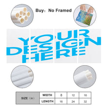 Lade das Bild in den Galerie-Viewer, Ganzes Bild Vertikale Version 2:3 hängende Poster 4 Panel / Wandbilder 4-teilig / Leinwand Malerei mit Foto selbst gestalten und bedrucken