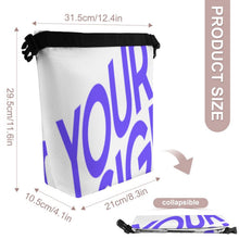 Lade das Bild in den Galerie-Viewer, Tragbare Faltbare Isoliertasche Lunchtasche Picknickkorb Picknicktasche Lunch-Bento-Tasche mit Foto Design Motiv Text selbst gestalten und bedrucken