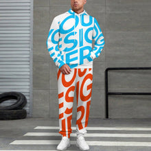 Lade das Bild in den Galerie-Viewer, Einzelbild-Design Unisex Jogginganzug Trainingsanzug SET A5TZ Jogginghose & Hoodie Damen Herren mit Foto Design Motiv Text selbst gestalten und bedrucken