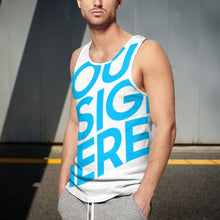 Lade das Bild in den Galerie-Viewer, Einzelbilddruck Allover Print Tanktop Herren / Männer Muskelshirt Tank-Top BK mit Fotos Muster Text Logo selbst gestalten und bedrucken