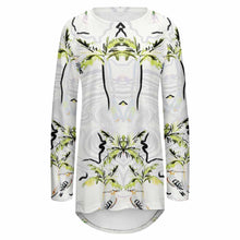 Lade das Bild in den Galerie-Viewer, Langärmliges Shirt T-Shirt Kleid Damen / Frauen mit Foto & Text selbst gestalten und bedrucken