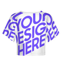 Lade das Bild in den Galerie-Viewer, Damen / Frauen Einzelbild-Design Basic T-Shirt Crop Top NT29 mit Ihrem Design Motiv Foto Text selbst gestalten und bedrucken