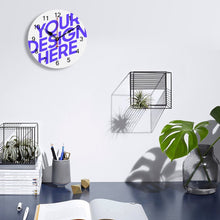 Lade das Bild in den Galerie-Viewer, Einfachheit PVC Wanduhr online selbst gestalten und bedrucken