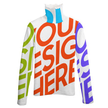 Lade das Bild in den Galerie-Viewer, Multi-Image-Druck Damen Turtleneck Pullover Stehkragenpullover Rollkragenpullover MY08 mit Fotos Muster Text Logo selbst gestalten und bedrucken