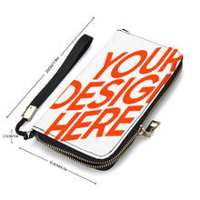 Lade das Bild in den Galerie-Viewer, Vertikale Version PU Leder Börse Geldbörse Portemonnaie Geldbeutel Geldtasche Lang 20x10,5cm mit zweiseitigen verschiedenen Bilder Druck selbst gestalten und bedrucken