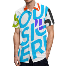 Lade das Bild in den Galerie-Viewer, Große Größen Multi-Image-Druck Voll Druck Herren / Männer Kurzarmhemd T-Shirt TSHIRT NS mit Fotos Muster Text Logo selbst gestalten und bedrucken