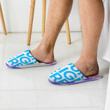 Lade das Bild in den Galerie-Viewer, Voll-Druck Warme Hausschuhe Pantoffeln Flanell Winter für Herren Männer mit Foto Muster Text selbst gestalten und bedrucken