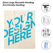 Lade das Bild in den Galerie-Viewer, 38×46cm Beidseitiger Druck Groß Martin Tote Bag Jutebeutel Stoffbeutel Canvas Einkaufstasche selbst gestalten und bedrucken