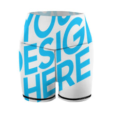 Lade das Bild in den Galerie-Viewer, Elegante Yoga Sporthose Kurz Yoga Biker Shorts Damen / Frauen Y10A Selbst Gestalten Und Bedrucken