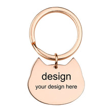 Lade das Bild in den Galerie-Viewer, Schlüsselanhänger Metall Anhänger aus Titan Stahl (fünf Stil verfügbar) mit Namen Gravur selbst gestalten