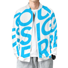 Lade das Bild in den Galerie-Viewer, Einzelbilddruck Bomberjacke Collegejacke College Jacke WY10 für Herren mit Fotos Muster Text Logo selbst gestalten und bedrucken