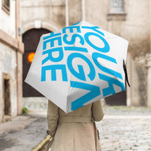 Lade das Bild in den Galerie-Viewer, Kleine goldene Regenschirm Mini Regenschirm Taschenregenschirm mit Fotos Muster Text Logo selbst gestalten und bedrucken