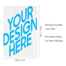 Lade das Bild in den Galerie-Viewer, Eisenblech Bild (verdickt) mit Fotos Muster Text Logo selbst gestalten und bedrucken