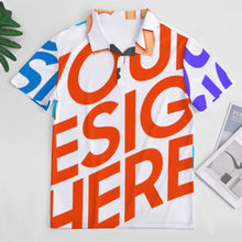 Lade das Bild in den Galerie-Viewer, Multi-Image-Design Damen / Frauen Kurzarm Poloshirt TEE Shirt B613 mit Foto Design Motiv Text selbst gestalten und bedrucken