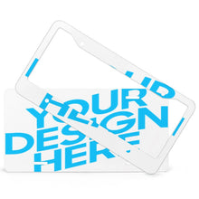 Lade das Bild in den Galerie-Viewer, Kennzeichenhalter / Auto Nummernschild Halterung / Kennzeichenrahmen mit Vier runde Löcher + Nummernschild mit Foto selbst gestalten und bedrucken