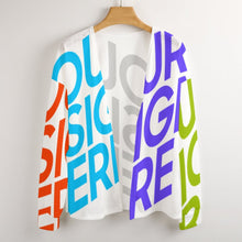 Lade das Bild in den Galerie-Viewer, Multi-Image-Druck Drop Shoulder Cardigan Strickjacke NZ055 mit Foto Text Muster selbst gestalten und bedrucken
