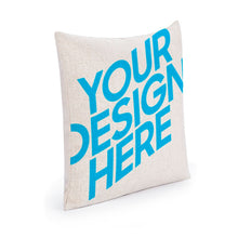 Lade das Bild in den Galerie-Viewer, Baumwolle Leinen Kuschelkissen Kissenbezug Kissenhülle einseitiger Druck mit Foto selbst gestalten und bedrucken