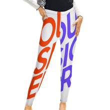 Lade das Bild in den Galerie-Viewer, Multi-Image-Druck Damen / Frauen Sport Fitness Yoga Jogginghose Leggings NZ205 mit Fotos Muster Text Logo selbst gestalten und bedrucken