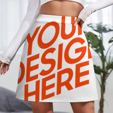 Lade das Bild in den Galerie-Viewer, Multi-Image-Druck Voll Druck Damen / Frauen A-Linien-Rock MINI Kurz Rock ALQ mit Fotos Muster Text Logo selbst gestalten und bedrucken