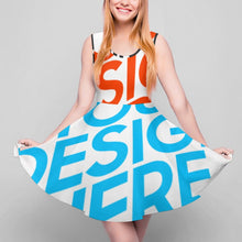 Lade das Bild in den Galerie-Viewer, Multi-Image-Druck Damen / Frauen ärmelloses Abendkleid Cocktailkleid TQ Kleid mit Bodyforming-Effekt mit Fotos Muster Text Logo selbst gestalten und bedrucken