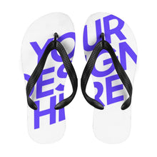 Lade das Bild in den Galerie-Viewer, Unisex Damen Herren Flip Flops 2023 New mit Foto Design Motiv Text selbst gestalten und bedrucken