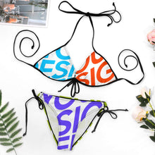 Lade das Bild in den Galerie-Viewer, Große Größen Multi-Image-Druck Damen / Frauen Triangle Push-Up Bikinis Set Bademode BK2059 mit Fotos Muster Text Logo selbst gestalten und bedrucken