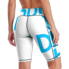 Lade das Bild in den Galerie-Viewer, Yoga Hose 1/2 Kurze Sporthose Biker Short mit einer Eingrifftasche Damen / Frauen Y011B selbst gestalten und bedrucken
