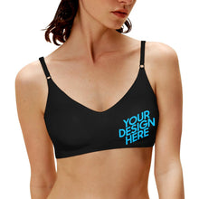 Lade das Bild in den Galerie-Viewer, (Druck auf dem unteren linken Teil) Personalisierte nahtlose Push-up-BH Bustier Bralette BH Sling Unterwäsche BH WH022 mit Fotos Muster Text Logo selbst gestalten und bedrucken