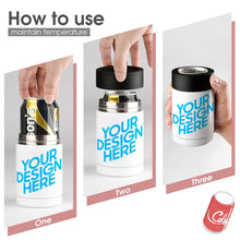 Lade das Bild in den Galerie-Viewer, Kühlmanschette »Can Cooler« Dosenkühler auch als Trinkbecher verwendbar mit Fotos Muster Text Logo selbst gestalten und bedrucken