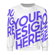 Lade das Bild in den Galerie-Viewer, Einzelbild-Design Herren / Männer Pullover Sweatshirt A27H mit Foto Design Motiv Text selbst gestalten und bedrucken