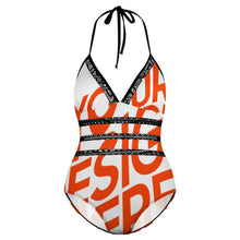 Lade das Bild in den Galerie-Viewer, Multi-Image-Druck Damen / Frauen Sexy Große Größe Badeanzug Swimsuit mit Shaping-Effekt YS20001 mit Fotos Muster Text Logo selbst gestalten und bedrucken