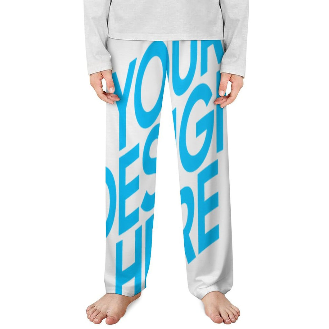 Einzelbild-Design Kinder Jungen / Mädchen Pyjama Hose Schlafanzughose Schlafhose D31P mit Foto Design Motiv Text selbst gestalten und bedrucken
