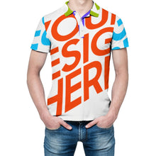 Lade das Bild in den Galerie-Viewer, Multi-Image-Druck Herren / Männer Poloshirt A479 mit Fotos Muster Text Logo selbst gestalten und bedrucken