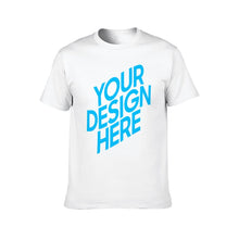 Lade das Bild in den Galerie-Viewer, Kurzarm T-Shirt 100% Baumwolle mit Rundausschnitt - Herren / Männer - selbst gestalten und bedrucken mit Ihren Fotos/Bildern oder Text