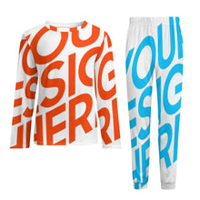 Lade das Bild in den Galerie-Viewer, Einzelbilddruck Herren / Männer Schlafanzuge Pyjama ITZ mit Fotos Muster Text Logo selbst gestalten und bedrucken