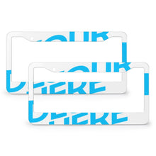 Lade das Bild in den Galerie-Viewer, Kennzeichenhalter / Auto Nummernschild Halterung / Kennzeichenrahmen mit Zwei runde Löcher (ein Paar) mit Foto selbst gestalten und bedrucken
