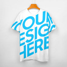 Lade das Bild in den Galerie-Viewer, Einzelbilddruck Allover Print Rundhalsshirt Damen / Frauen 100% Baumwolle Kurzarmshirt Tshirt ay001 mit Fotos Muster Text Logo selbst gestalten und bedrucken
