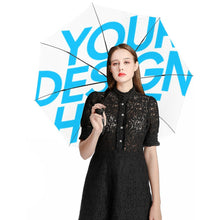 Lade das Bild in den Galerie-Viewer, 3-Falt Manueller Regenschirm Taschenschirm ZYS05-8K mit 3 Segmenten Außenvinyl / Innendruck mit Fotos Logos selbst gestalten und bedrucken