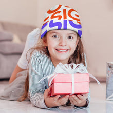 Lade das Bild in den Galerie-Viewer, Multi-Image-Druck Volldruck Strickmütze Beanie Wintermütze für Kinder mit Fotos Muster Text Logo selbst gestalten und bedrucken