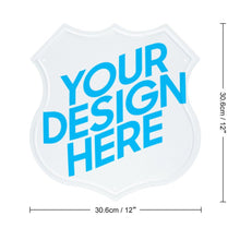 Lade das Bild in den Galerie-Viewer, Metall hängende Malerei (Schildform) Metallschild Blechschilder Deko Schild mit Spruch selbst gestalten und bedrucken