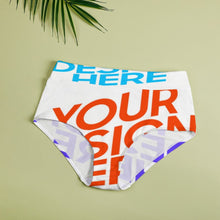 Lade das Bild in den Galerie-Viewer, Multi-Image-Druck Damen / Frauen High Waist Unterhose hoch geschnittener Slip NZ052 mit Fotos Muster Text Logo selbst gestalten und bedrucken